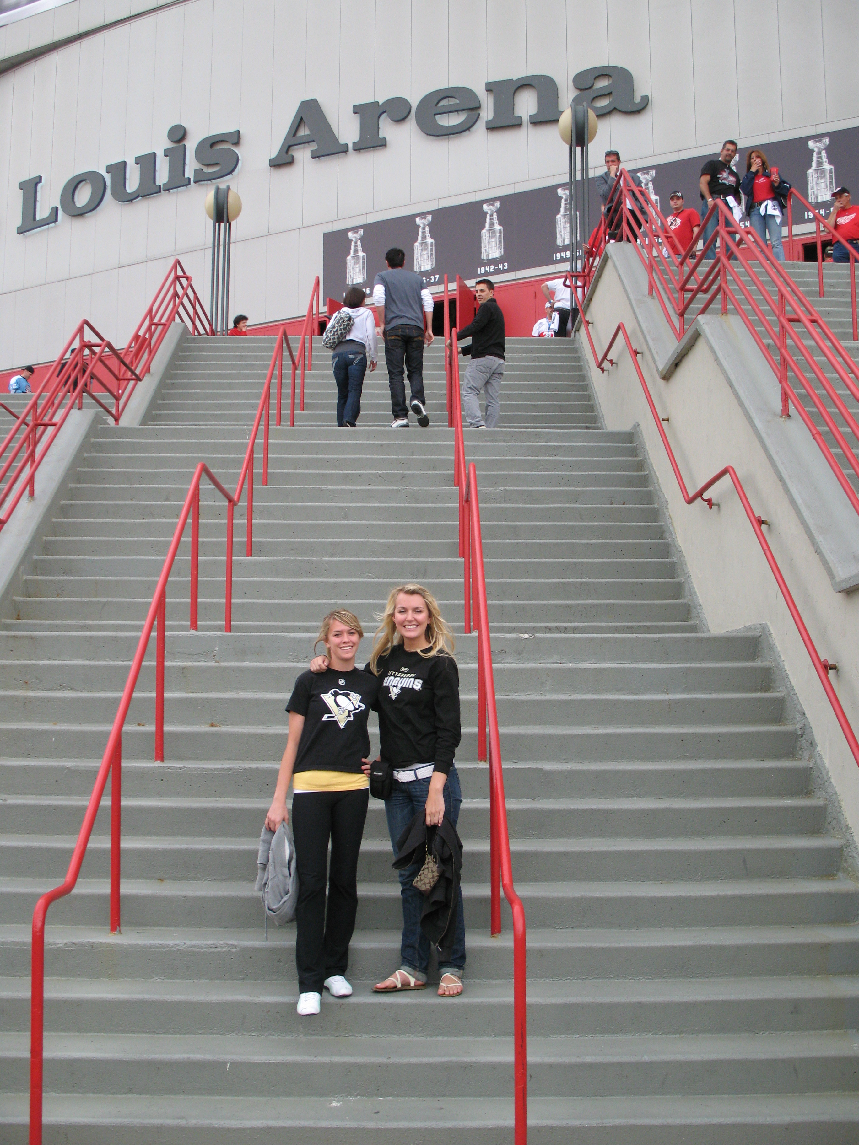 Outside Joe Louis Arena